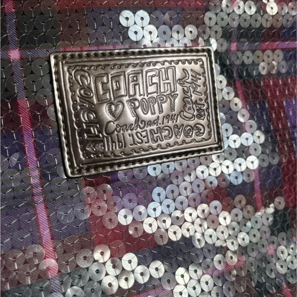 Coach Purple and Red Sequin Crossbody Bag - Picture 5 of 5